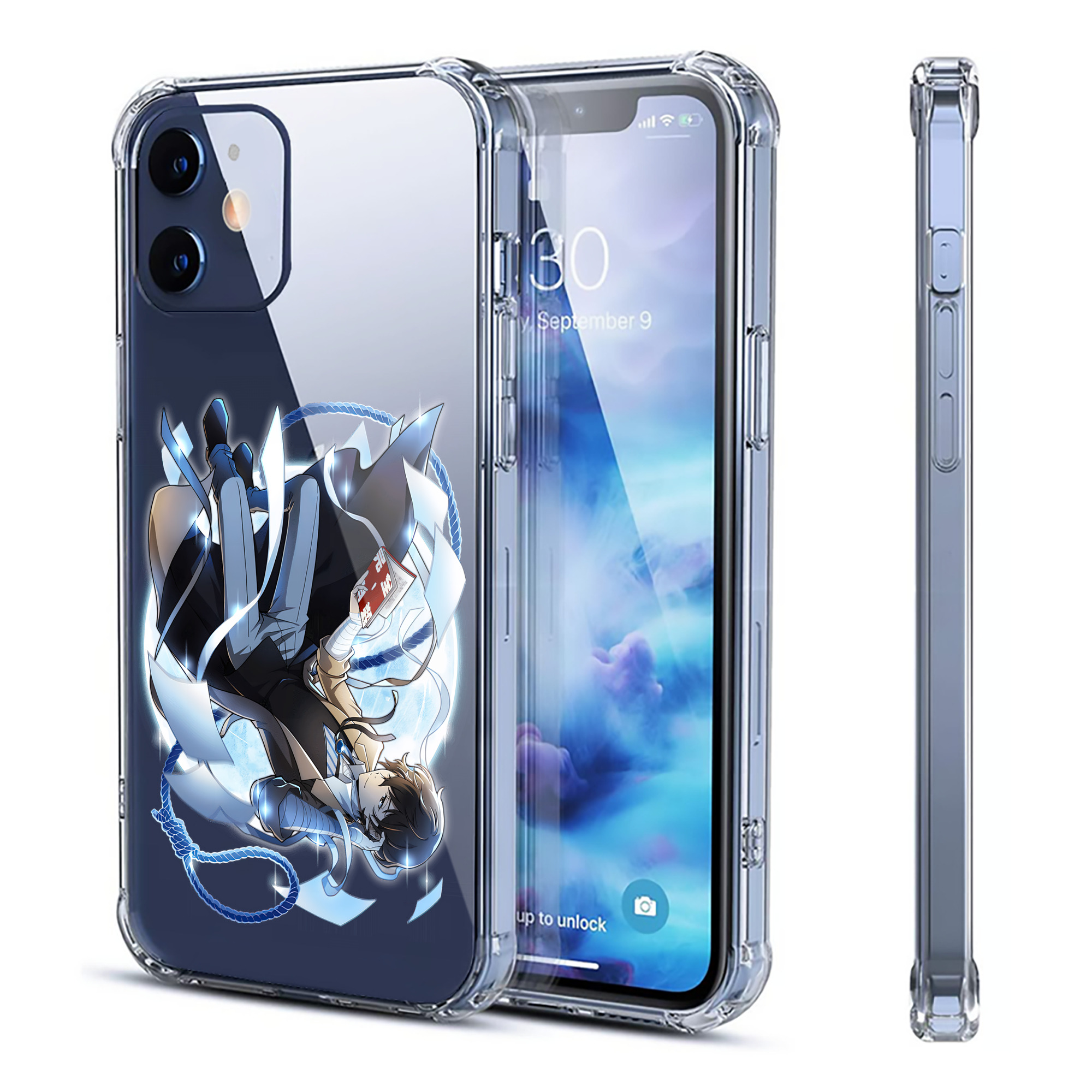 （画像用） 文豪ストレイドッグス Bungo Stray Dogs 【iPhone 12シリーズ対応】透明スマホケース（クリアソフトケース）